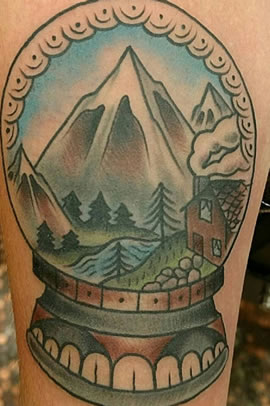 Snow Globe Tattoo