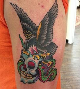 Eagle and Skull Tattoo
