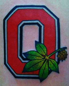 Ohio State Block O Tattoo